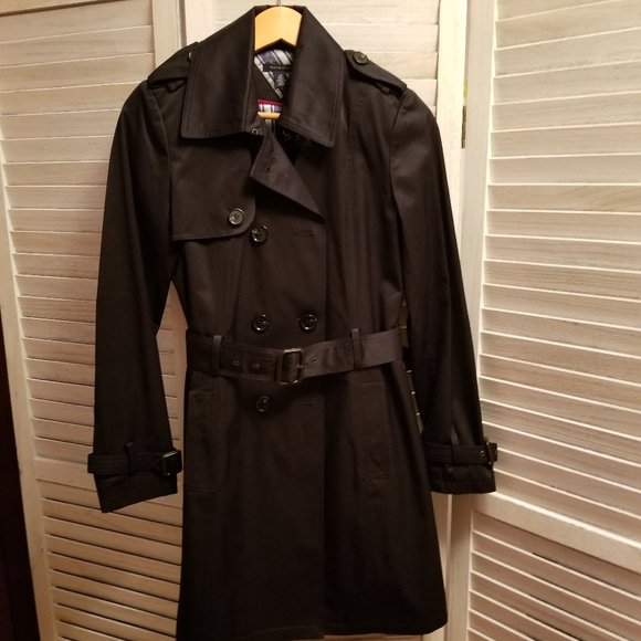 Tommy Hilfiger Navy trenchcoat - Picture 1 of 4